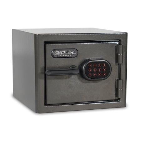 Sanctuary Diamond 0.79 Cu Ft Fireproof/Waterproof Home & Office Safe, Electronric Lock, Dark Gray Hammertone SA-DIA1-DP
